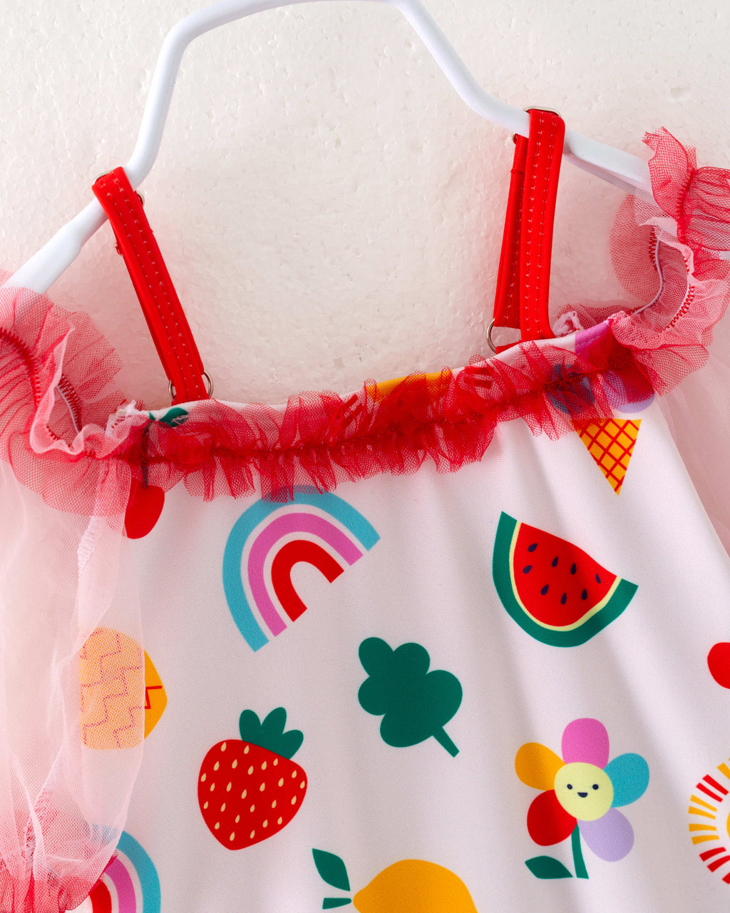 Fruits Ruffle Girl One Piece Swimsuit