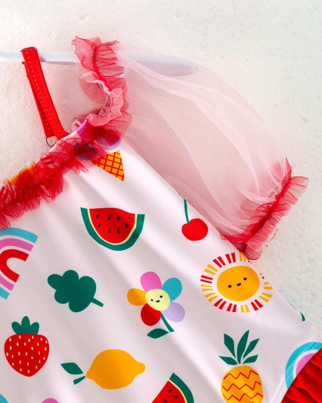 Fruits Ruffle Girl One Piece Swimsuit