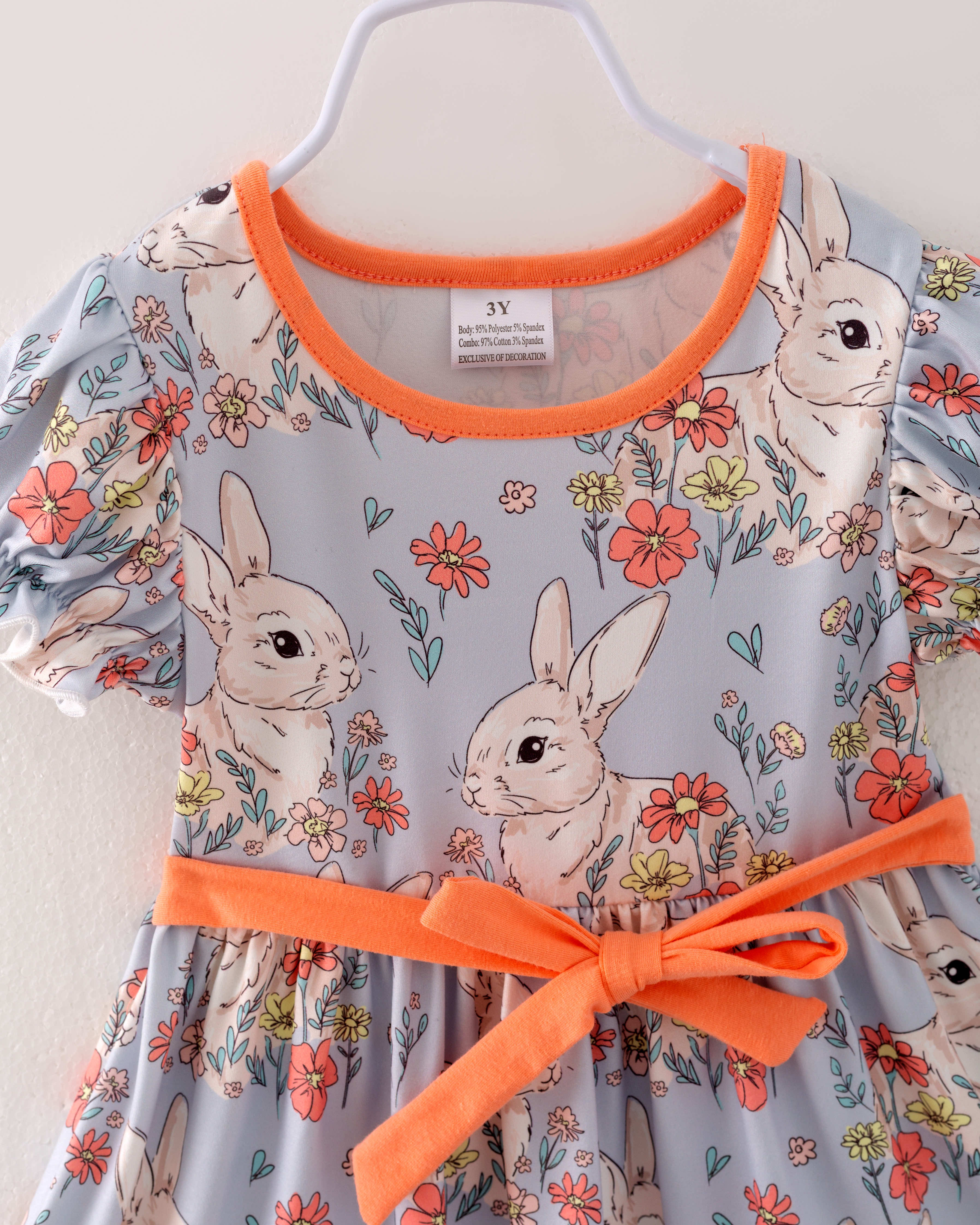 Easter Bunny Ruffle Girl Dress