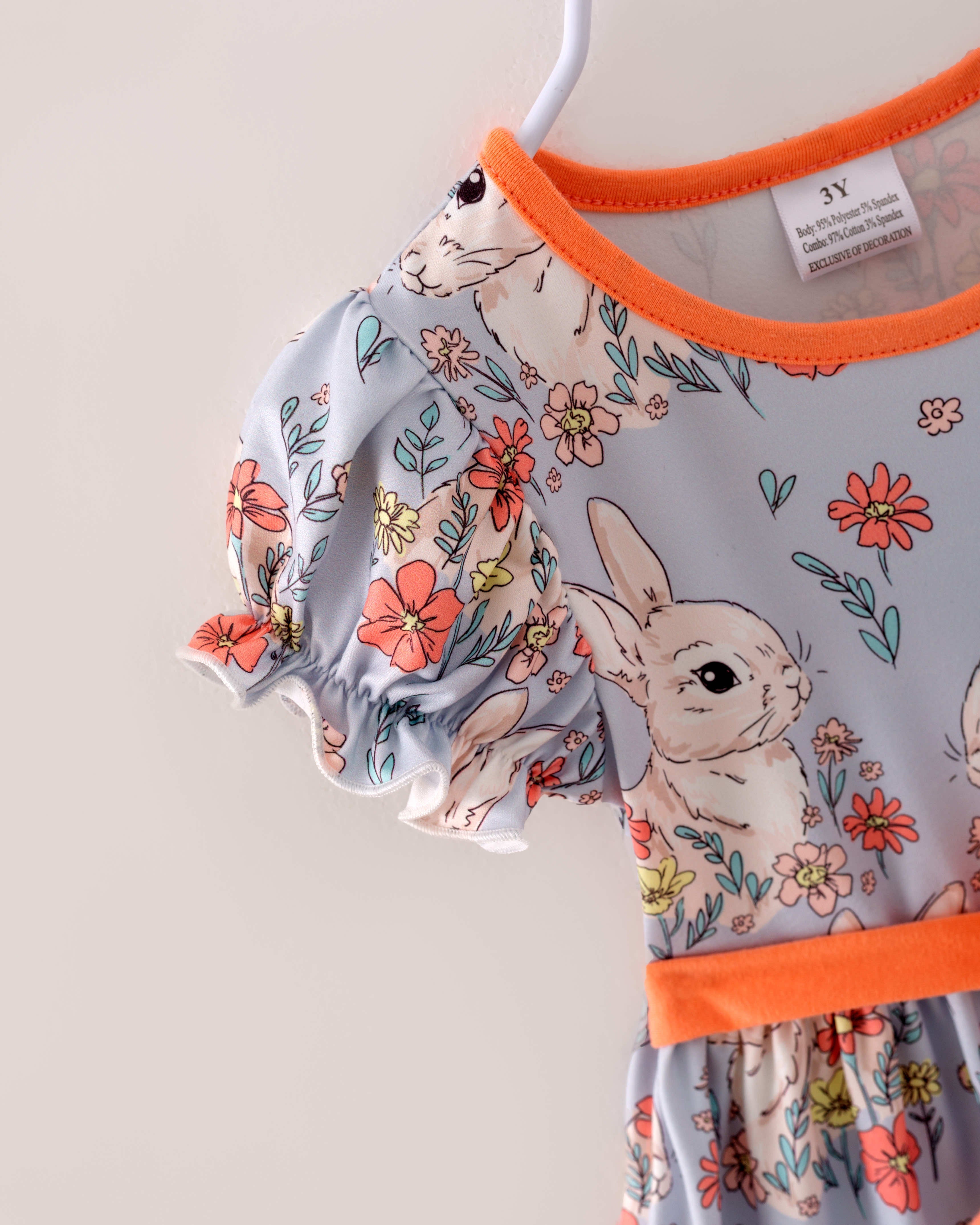 Easter Bunny Ruffle Girl Dress