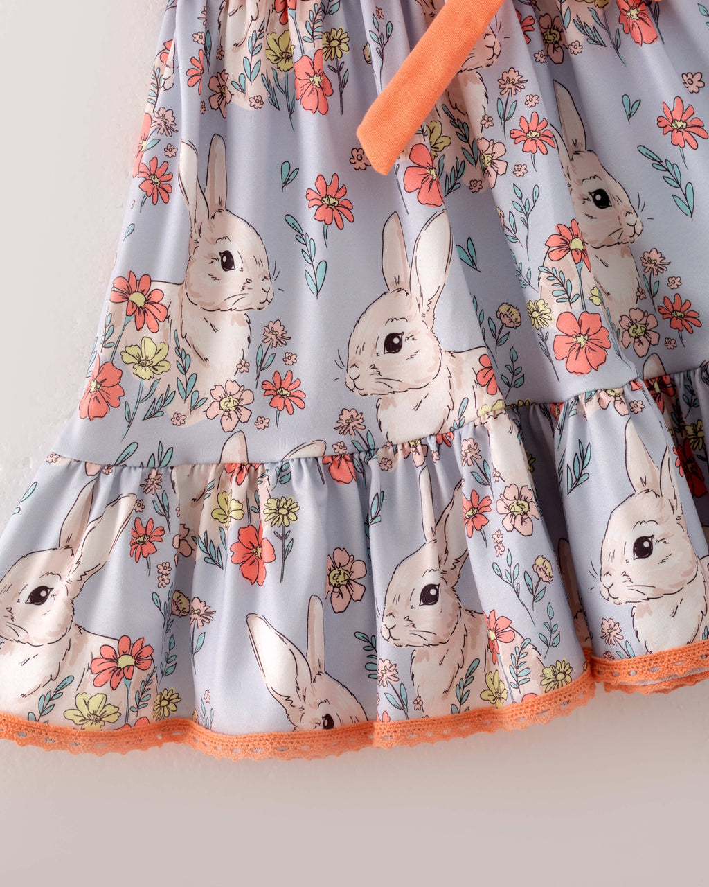 Easter Bunny Ruffle Girl Dress