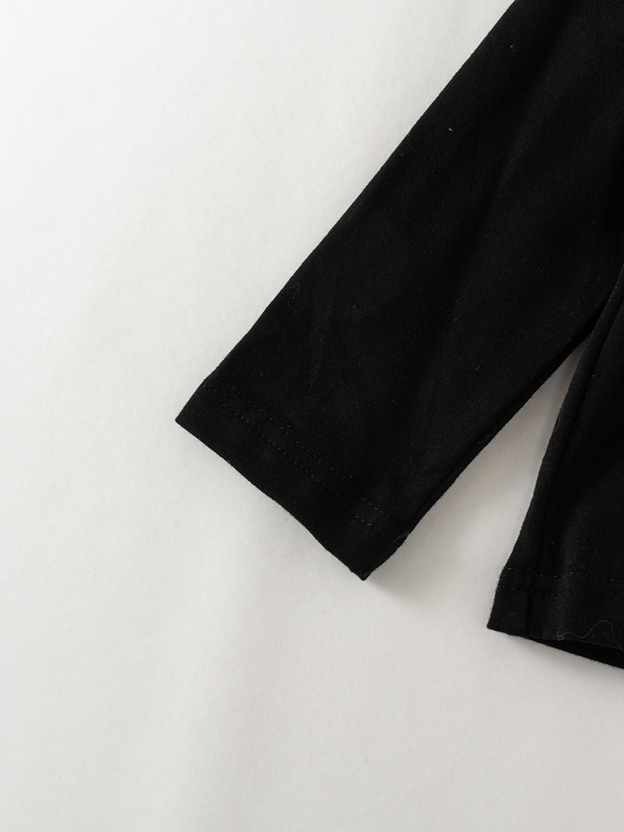 Red Black Plaid Christmas VIBES Girl Denim Bell Pant Set