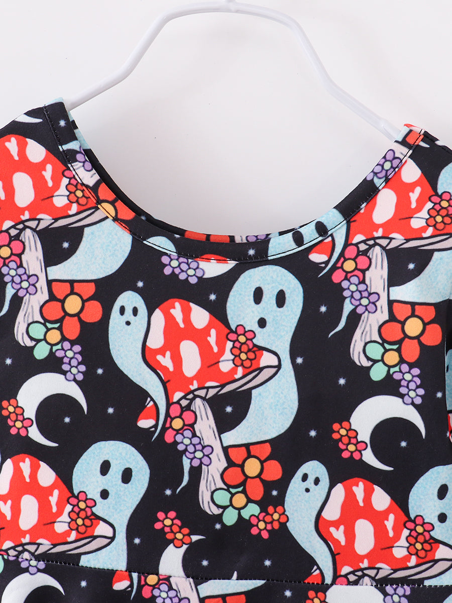Halloween Ghost Mushroom Girl Dress